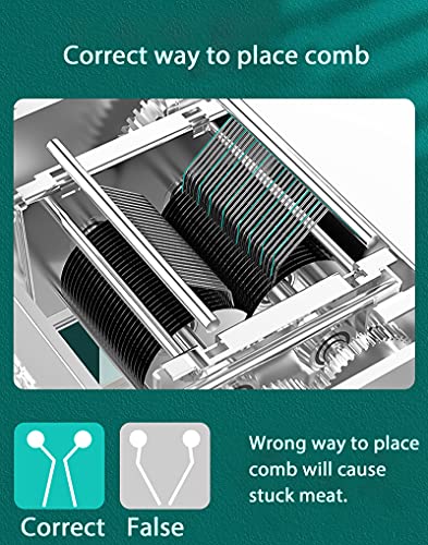 Máquina cortadora eléctrica para carne y verduras acero inoxidable miniatura 4