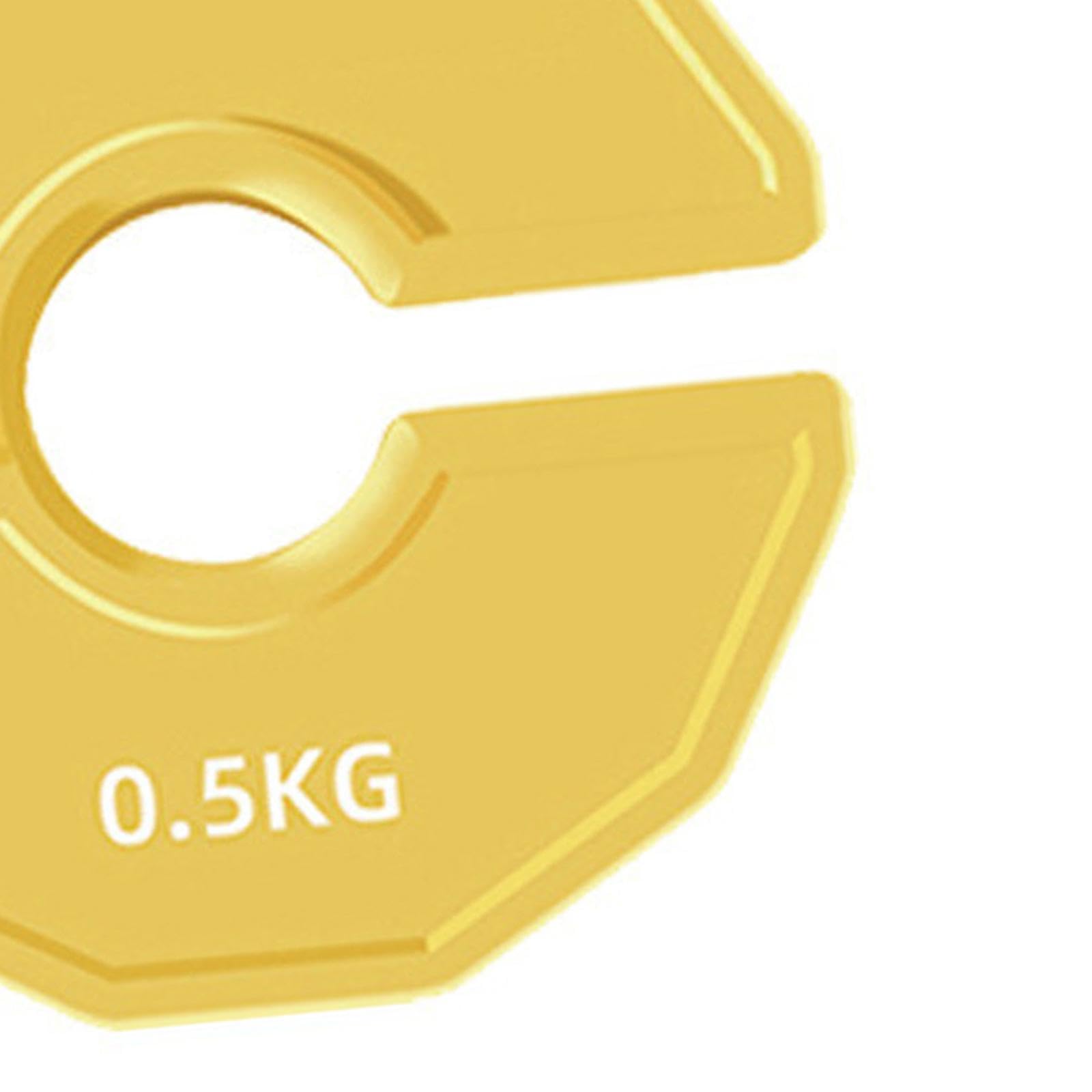 F Fityle Piastra di Peso frazionaria in Gomma Piastra di Peso aggiunta di Peso 0,25/0,5/0,75/1 kg di Pesi Dumbell per Principianti