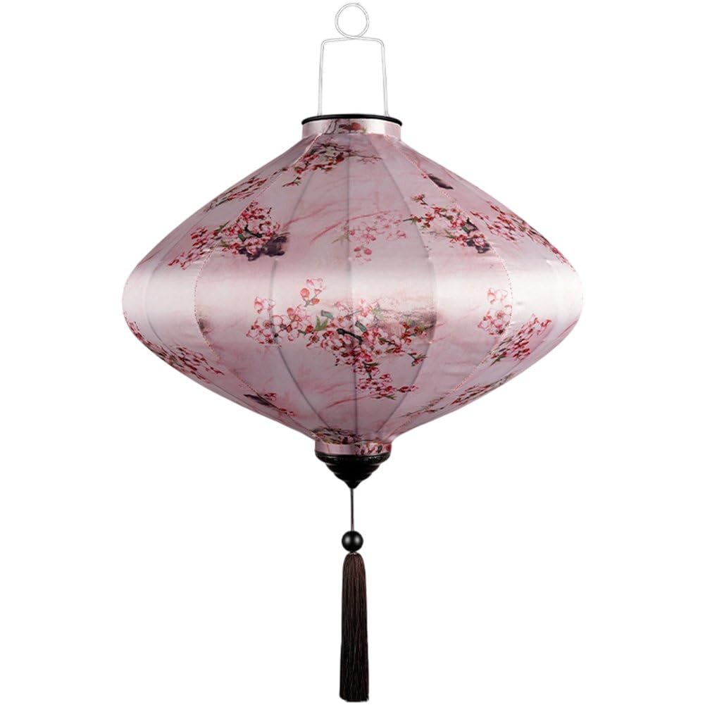 Baokuan Vietnamese Hanging Lantern Chinese Decorative Satin Lantern for Wedding Party Garden Festival Ambiance Traditional Craftsmanship Outdoor Decor