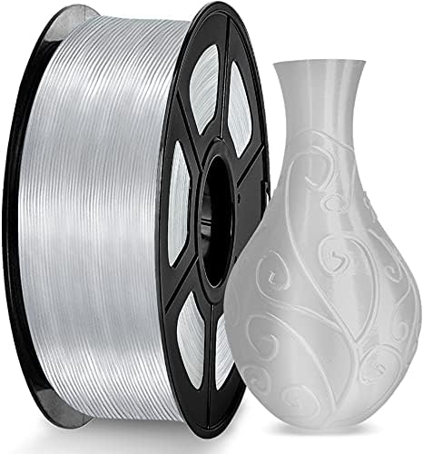 JAYO 3D Printer PLA Filament 1.75mm,Dimensional Accuracy +/- 0.02mm, 3D Printing Material fit for FDM Printers (PLA Transparent)