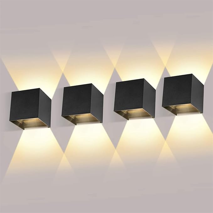 Sunsign lampara exterior pared, 12W lampara de pared, iluminación led