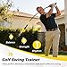 ULTIMATE Golf Swing Trainer, Heavy Warm Up Stick, Tempo Speed Flexibility Distance Balance Strength Training Aid, Right-Handed Ergonomic Golf Grip Trainer, Indoor & Outdoor Practice (Yellow, 47”)
