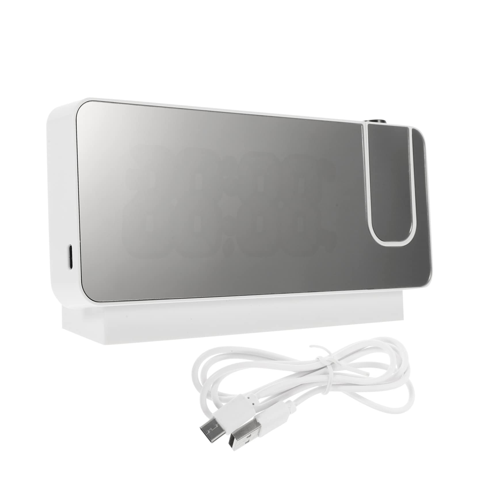IMIKEYA 2sätze Projektionswecker Mit USB- Digitale Alarmfunktion Und Einstellbarer Helligkeit Für Schlafzimmer Und Geräuschloses Design Nachtlichtfunktion