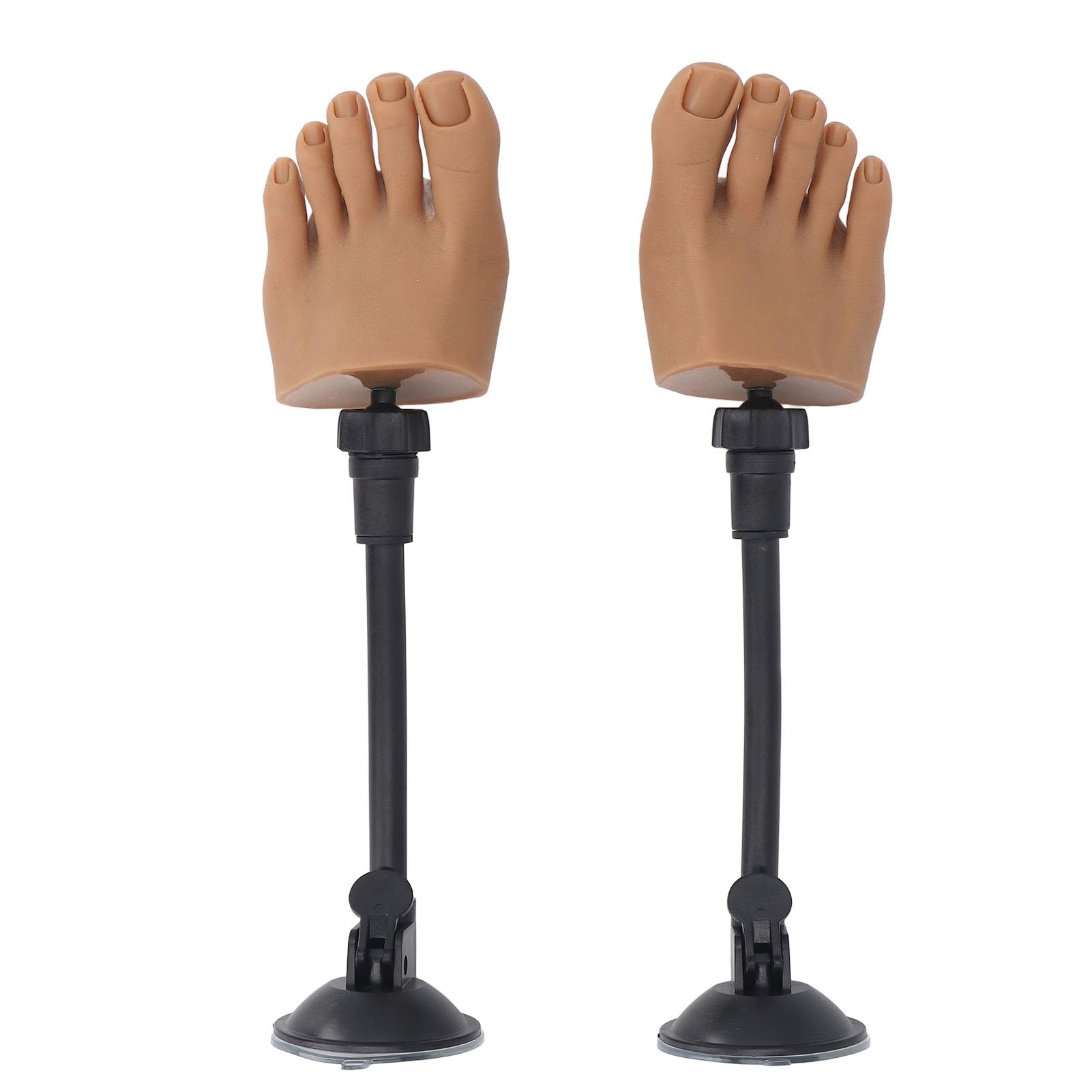 Para Silikonowego Modelu Stopy, Silikonowy Manekin do Manicure ze Stojakiem, Separator Palców, ćwiczący Fałszywy Model Treningowy Stóp do Wyświetlania Porad do Pedicure Paznokci