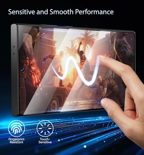 Image of MAGIC JOHN 3rd Gen Upgraded for Samsung Galaxy S24Ultra Screen Protector 6.8 Inch,HD Clear,Bubble Free,Easy Installation,2 Pack
