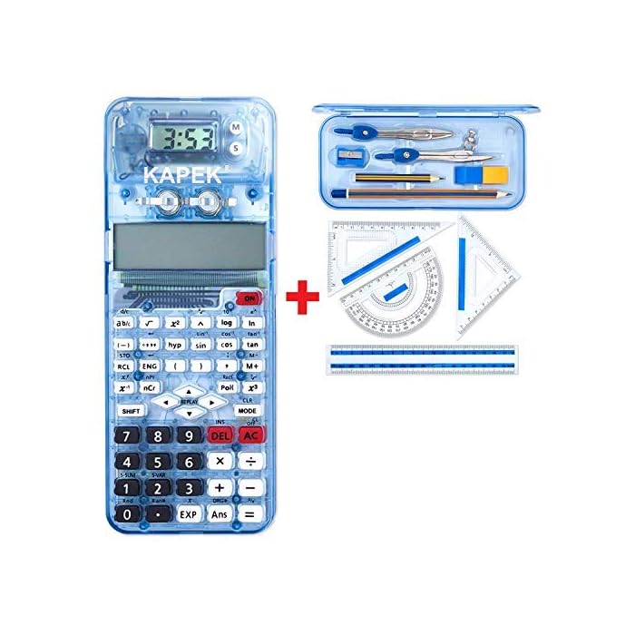 Buy KAPEK Maths Set and Scientific Calculator Bundle. This Patented
