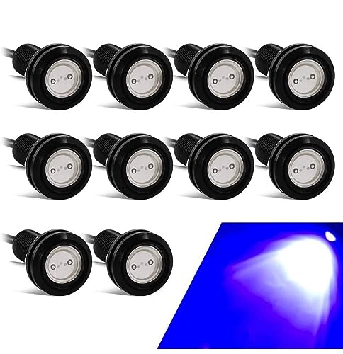 Image of AUTO MT 18mm Eagle Eye Led Lights High Power 9W Red Daytime Running Light Car Motorcycle DRL Car Accessories Marker Light Fog Lamp Backup Marker Light (10PC BLUE 18MM 9W Eagle Eye Led Lights)