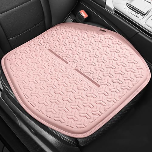 Dracqwn Coussin Siège Voiture en Gel Antidérapant for L'été, Respirant Et Rafraîchissant, Housse Protection Siège Voiture, Coussin Siège Inférieur Universel 2024(D Pink,Front*2)