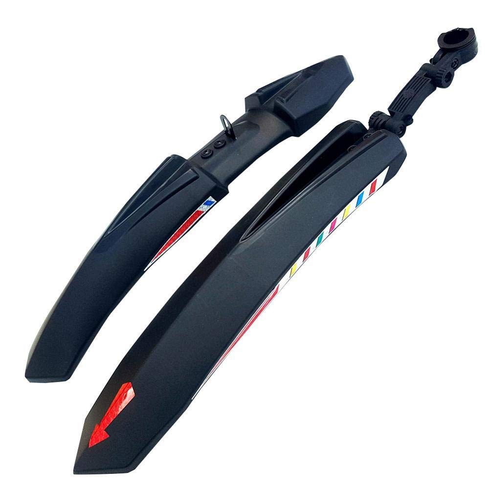Garde-Boue de vélo, Garde-Boue de vélo électrique, Accessoires de vélo, Garde-Boue Avant et arrière à dégagement Rapide pour VTT (Noir)