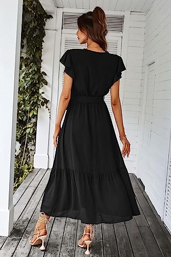 PRETTYGARDEN-Womens-2023-Floral-Summer-Dress-Wrap-V-Neck-Short-Sleeve-Belted-Ruffle-Hem-A-Line-Bohemian-Maxi-Dresses