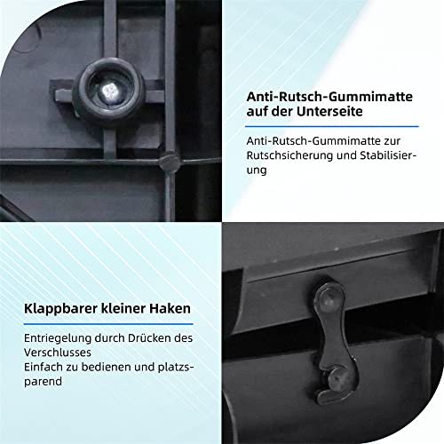 Melko Hunderampe 157,5 x 39,5 x 8,5 cm Kunststoff Hundetreppe mit Anti-Rutsch-Belag, klappbar