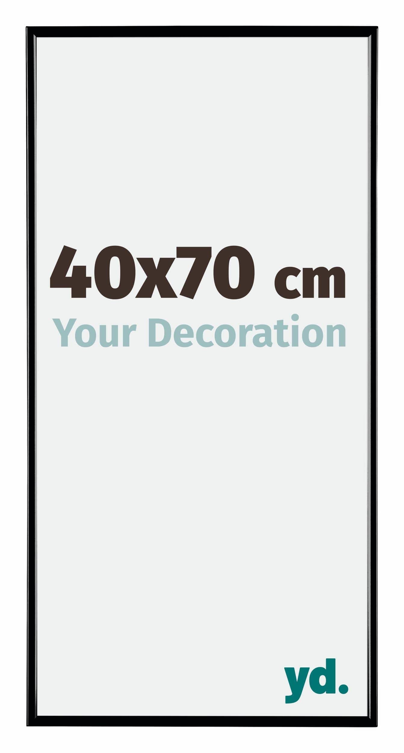 Your Decoration - Picture Frame 40x70 cm - Black High Gloss - Decorative Wall Frame in Plastic with Antireflection - Frame 40x70 - Evry — image 1