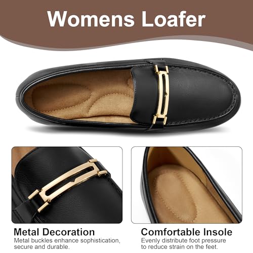 Image of Alicegana Loafers for Women Comfortable Business Work Driving Flats Shoes Casual Slip On Moccasins Penny Loafer 2026
