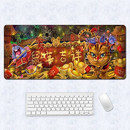 Tapis de souris grand format XXL 900x400mm sous main antidérapant gamer