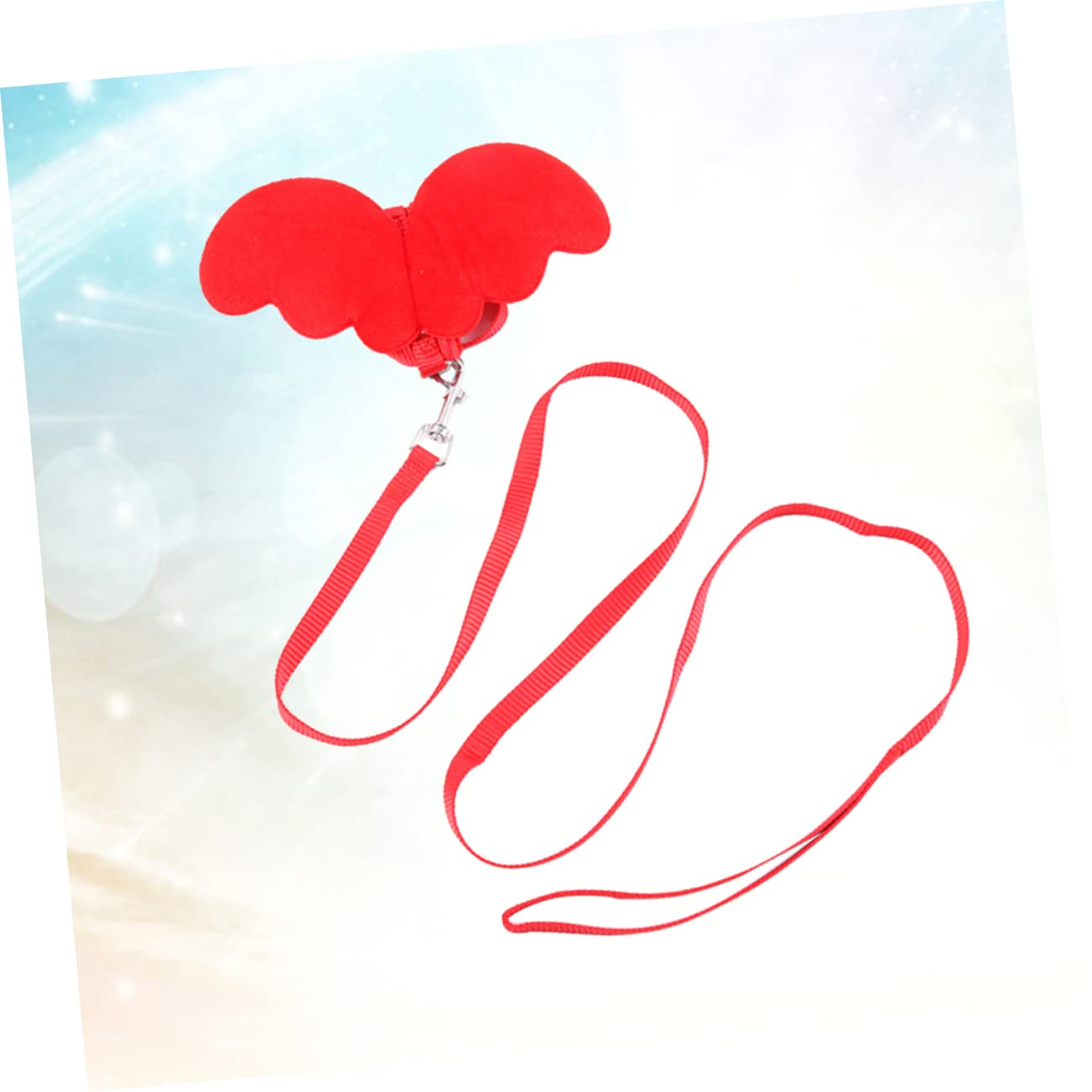 BESPORTBLE Training Lead Leash for Pet Cat Comfortable Breathable Harness h Shaped Collar Strap Red Size