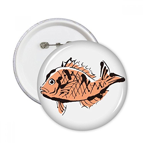 Pins rond poisson multicolore en cadeau pour enfants et amis