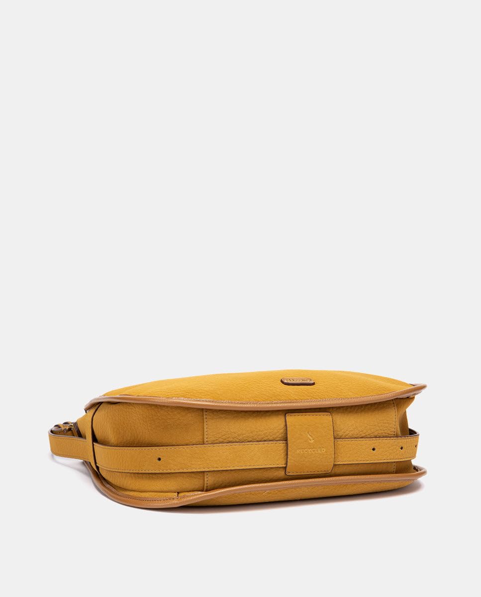 Abbacino Borsa a tracolla in materiali riciclati ambra. Ambra