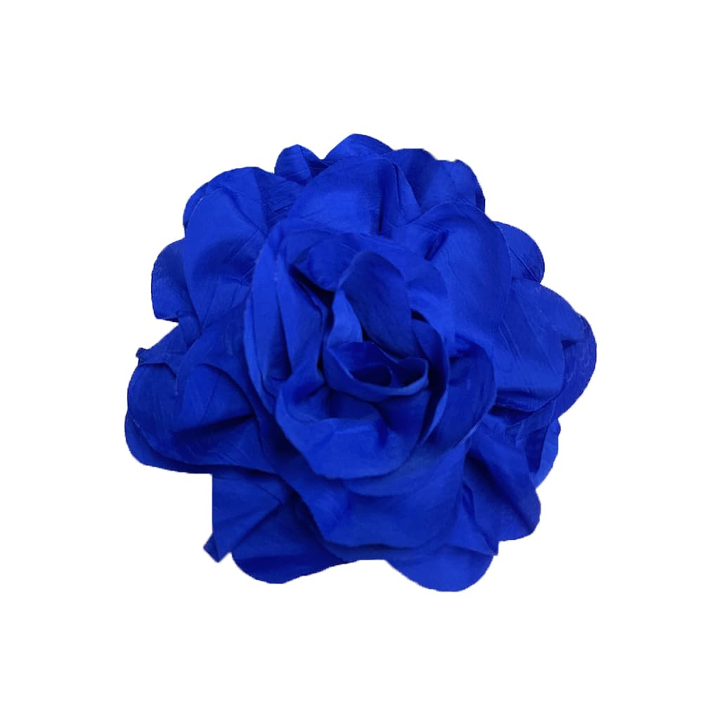 NewZenroDainty Handmade Fabric Rose Flower Extra Large Big Brooches Lapel Pins Delicate Elegant Flowers Oversized Brooch Pin for Women Wedding Party Banquet Dress Suit Clothes Accessories Jewelry Gifts 6.3in