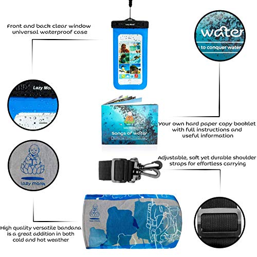 Lazy Monk Dry Bags Waterproof | Water Proof Bag Backpack | Best Kayak & Travel Sack Accessories with Phone Case Kayaking Fishing Proof Ski Swimming River Trip Float Short Tubing Surf