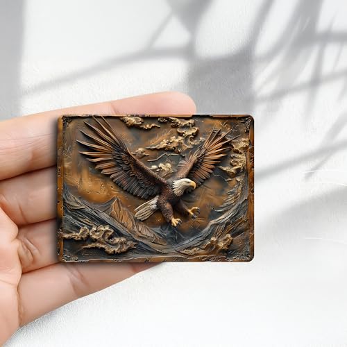 Imán decorativo redondo acrílico vintage 2.3x3.1 in