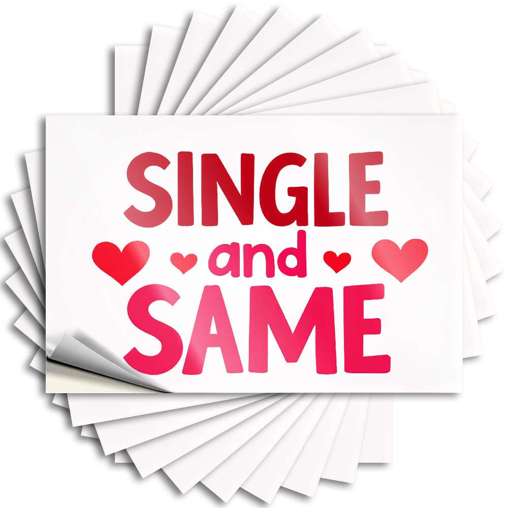Tattoo Teens Stuff Durable Vinyl - Single and Same Love. Cover for Gamer Use(8X12CM)