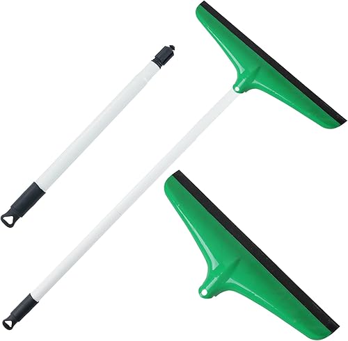 Escobilla de goma de 15.75 pulgadas para ducha, puerta de cristal, piscina, baño, limpiador de piso multiusos, herramienta de limpieza de ventanas