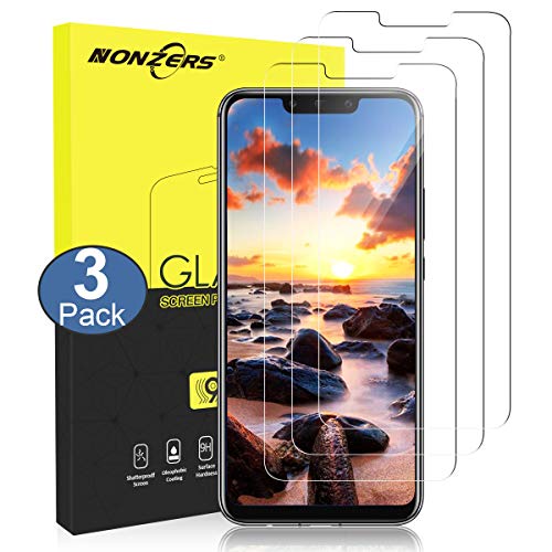 NONZERS Vetro Temperato per Huawei Mate 20 Lite, [3 Pezzi] HD 9H Durezza Pellicola Vetro, Anti-Olio, Senza Bolle, Infrangibile e Case-Friendly Pellicola Protettiva per Huawei Mate 20 Lite
