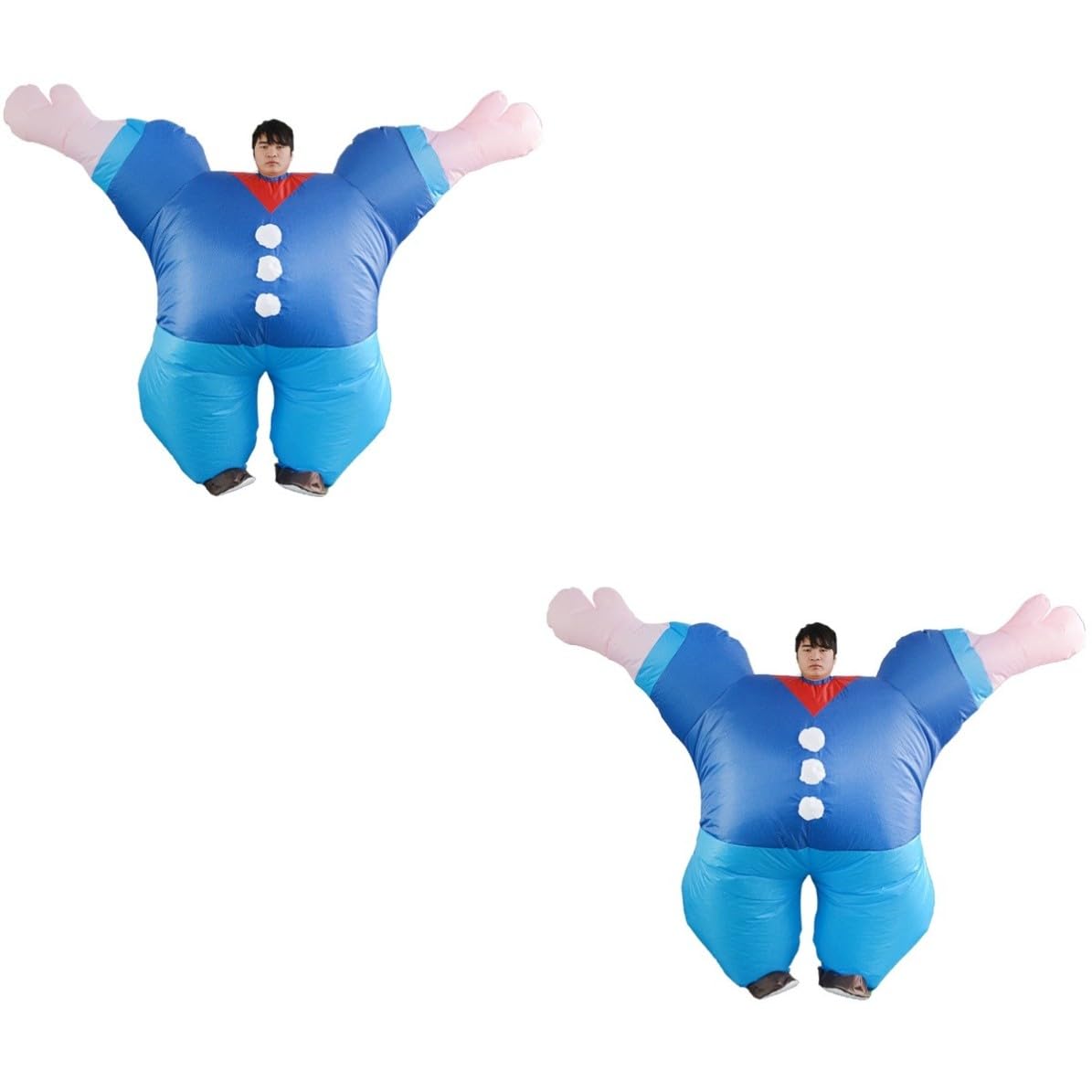Abaodam 2 Piezas Disfraz Inflable de Cuerpo Completo para Hombre Material de Poliéster y Diseño Llamativo Adecuado para Fiestas y Espectáculos de Escenario