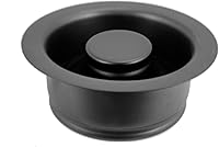 Vista 3 de Westbrass R2089-62 - Brida de drenaje y tapón de eliminación de residuos para fregadero de cocina de 4-1/4 pulgadas, 1 paquete, negro mate