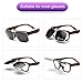 TERAISE Borde metálico Polarizado con Clip Clip de Gafas de Sol en...