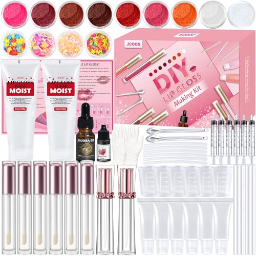 Lip Gloss Making Kit JUYRLE Make Your Own DIY Lipgloss Lipstick Makeup Set Natural Beauty Lipstick Creative Gifts for Teenage Girls Birthday Presents Valentines Set for Women Girlfriend