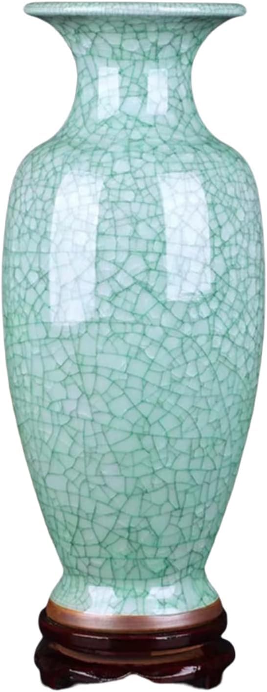 Vases Jingdezhen Ceramic Handicraft Chinese Antique Cracked Glaze Porcelain Living Room Decoration Collection Gifts