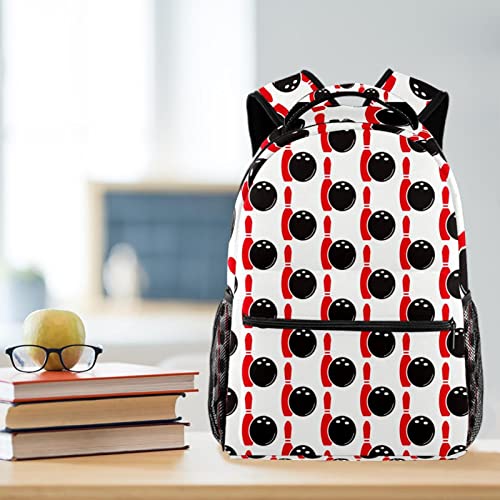 Sac à dos motif sport boule de bowling pour la rentrée des classes