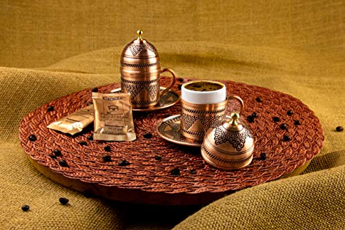 Kupfer Kaffeetassen Set für 2 Person -Espressotassen- Kaffeeset-Mokkatassen - Spezielle türkische Kaffe/Mokka tassen… – Bild 7