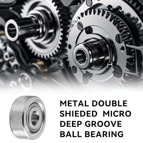 SANTUO MR128ZZ Kugellager, 12 Stück Rillenkugellager Set 8 * 12 * 3.5 mm Mini Kugellager für DIY Drehbänke Motoren 3D-Drucker Fräsmaschinen