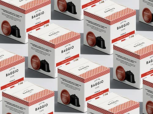 Cápsulas de Café Baggio Café Aroma Chocolate com Avelã, compatível com máquinas Dolce Gusto, contém