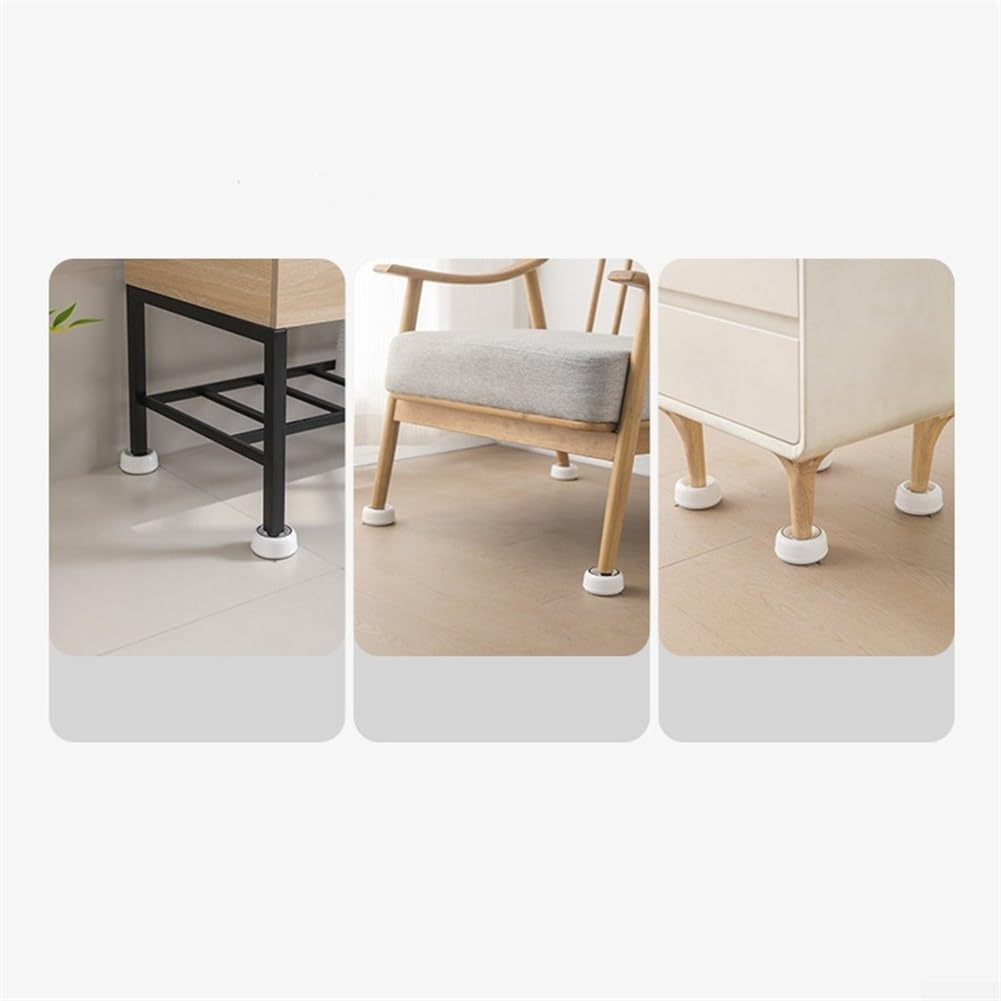 Washing Machine Anti Vibration Pads, 4 Pcs Dryer Feet Non Slip, Heavy Duty Appliance Leveling Legs for Washer Refrigerator, Noise Reducing Riser(White)