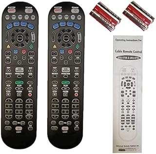 Spectrum TV Remote Control 3 Types to Choose FromBackwards Compatible with Time Warner, Brighthouse and Charter Cable Boxes (Pack of Two, UR5U-8780L)