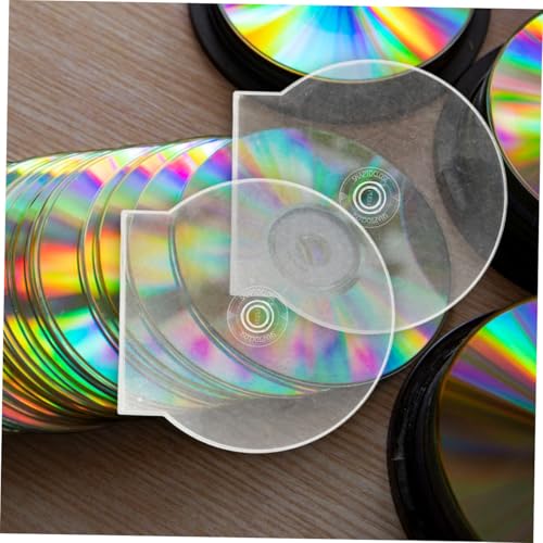 Estuche de CD redondo de plástico rígido transparente con cierre a presión 8