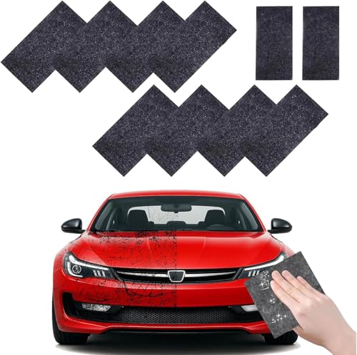10 Piezas Nano Sparkle Cloth, Paño Reparador Arañazos Coche para Eliminar Arañazos y Cuidado de la Pintura del Coche, para Todo Tipo de Colores y Superficies
