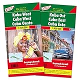 Cuba West and East, road map set 1:400,000