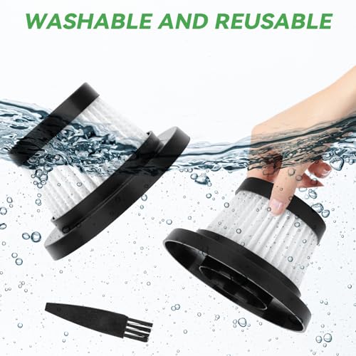 Image of Hepa Filter Replacement for Handheld Vacuum Cleaner as Seen on TV: Washable and Reusable Filters Fit for Compact Cordless Handheld Vacuum Cleaner (14 Pack)
