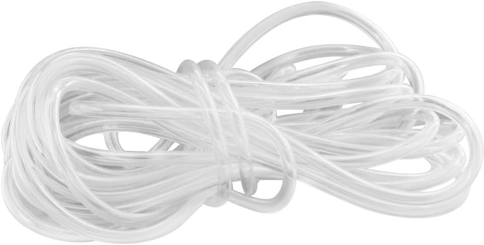 Othmro Silicone Tubing 0.23in (6mm) ID x 0.35in (9mm) OD 10m Flexible Silicone Rubber Tube Air Hose Pipe for Pump Transfer Clear 1pcs