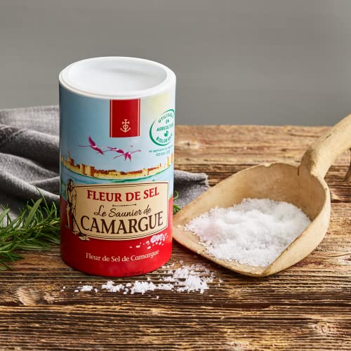 Le Saunier De Camargue Fleur De Sel Sea Salt (Round Box), 35.2 Ounce #TOP1