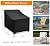 WLEAFJ Outdoor Chair Covers Waterproof, Black Lawn Patio Furniture Covers, Heavy Duty Wicker Garden Sofa Chair Cover, 2 Pack - 30" W x 37" D x 31" H