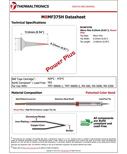 Image of Thermaltronics M8MF375H Micro Fine 0.25mm (0.01in), Power Plus