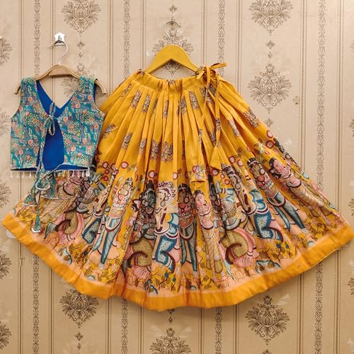 Image of Girls Simar Soft Silk New Traditional Printed Readymade Lehenga Choli -Ethnic Wear Wedding Outfits (Suitable For Girls 2 To 8 Year)