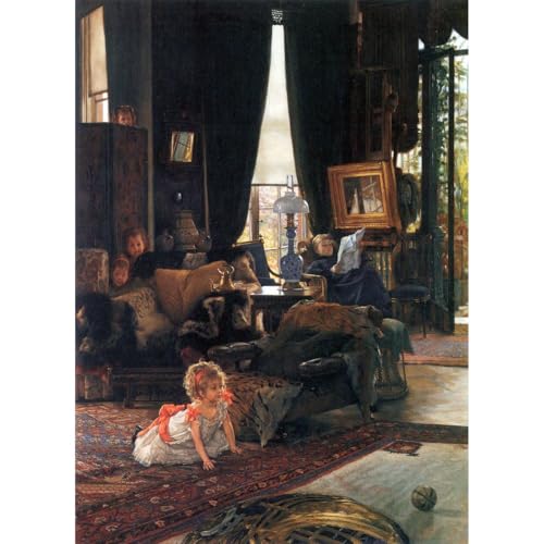 Toile d'art Tissot Hide and Seek de qualité supérieure prête à encadrer