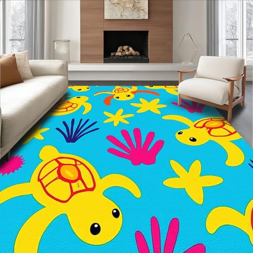 ODIKA Ultra Soft Area Rug 6x6, Non Slip, Stain Resistant,