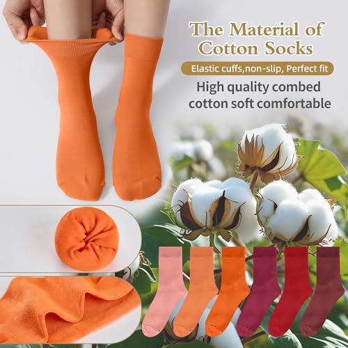 Image of Corlap Women's Thin Above Ankle Socks - 6Pairs Cotton Casual Bootie Dress Crew Socks